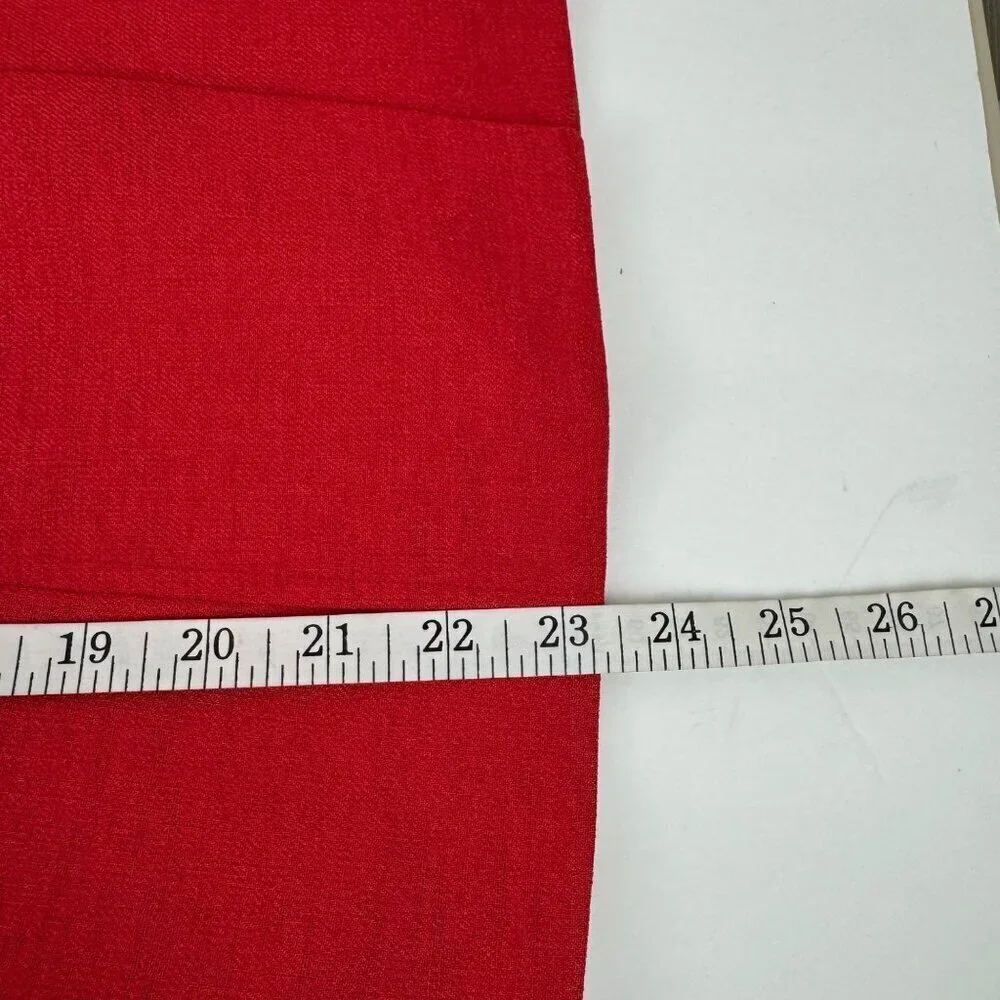Kasper ASL Petite Red Blazer Jacket Classic Professional Career Women's 4P GUC